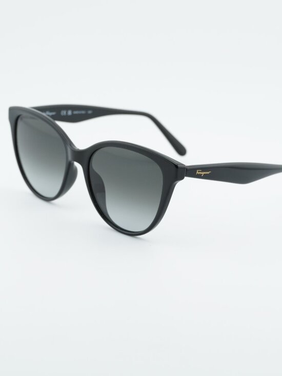 Salvatore Ferragamo SF1073S 001 Sunglasses Black Cat Eye Frame, Grey Lenses main image 7